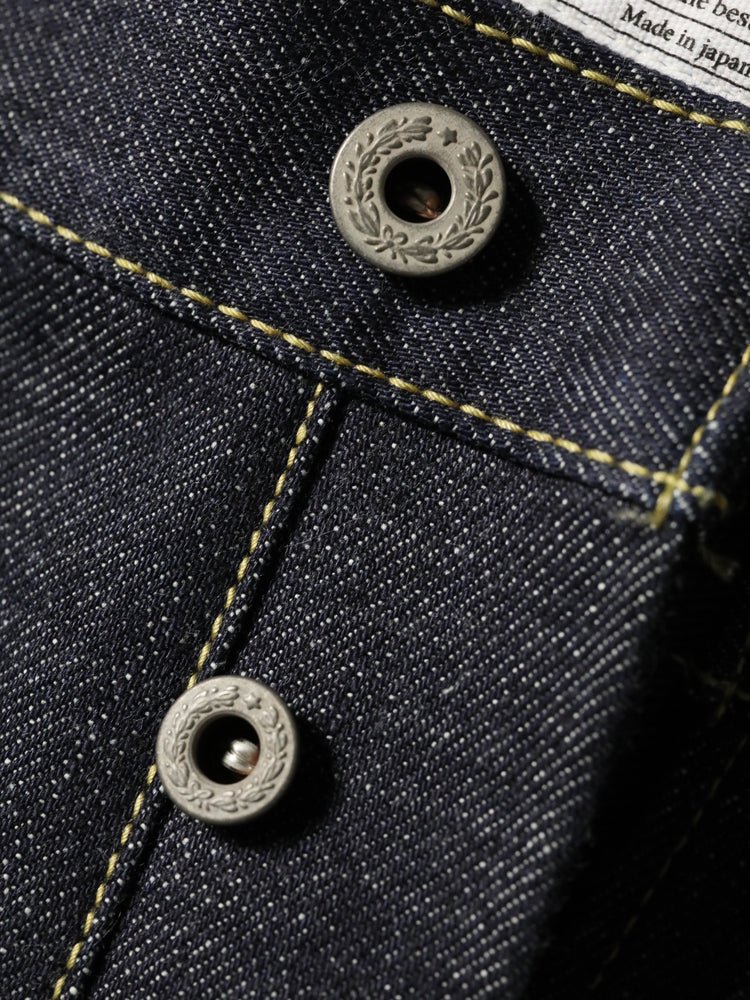 B-1969-XX-RR2011-004 岡山産セルビッチデニム シンチバックジーンズ リジット CINCH BUCKLE SELVEDGE  DENIM RIGID