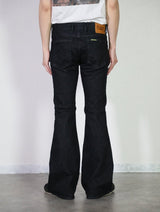 Zimbabwe Cotton Bell Bottoms Jeans Red Color Denim/Unisex