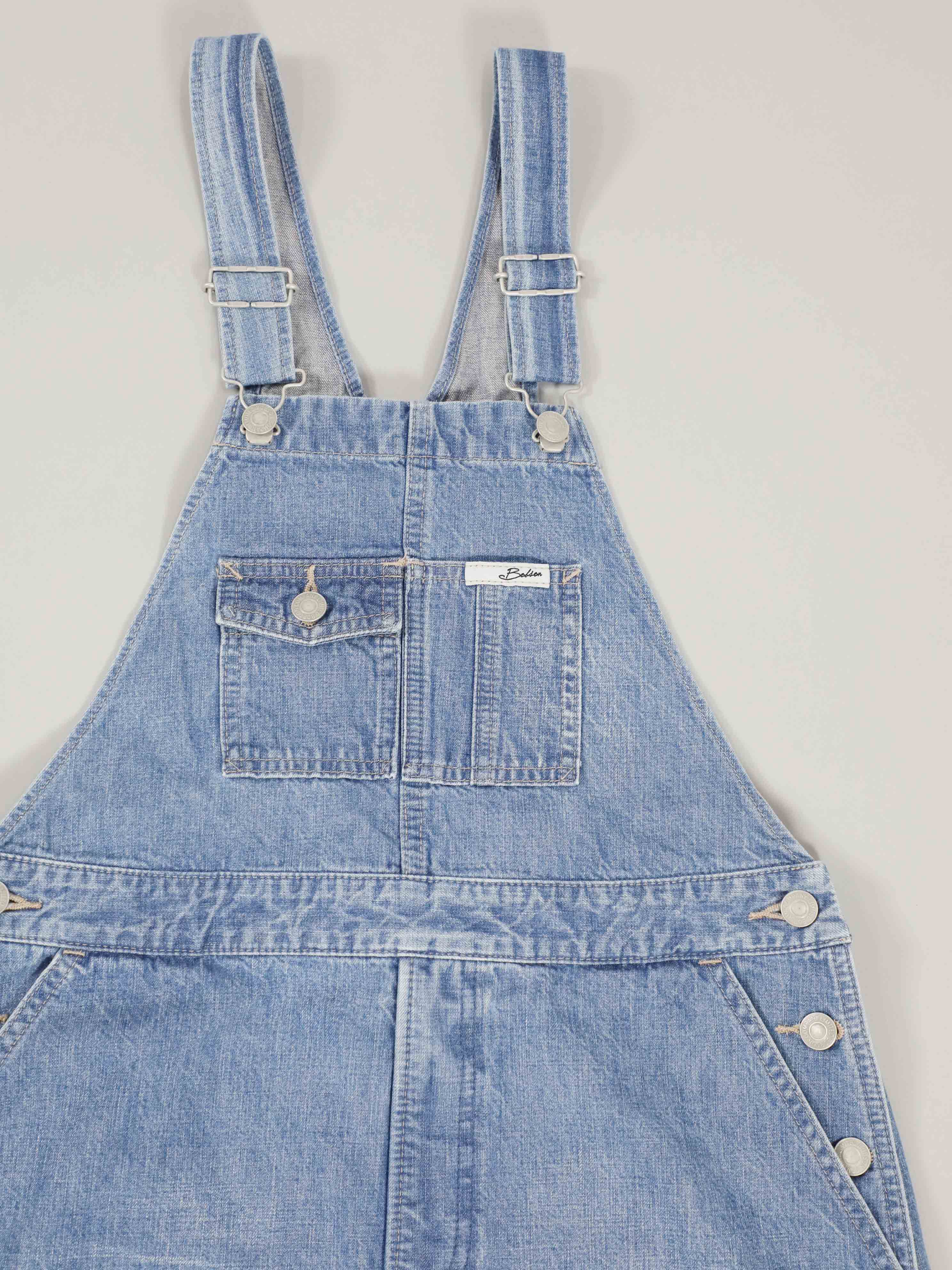 Denim Overalls Salopettes Bleached Color Unisex – BOBSON JEANS