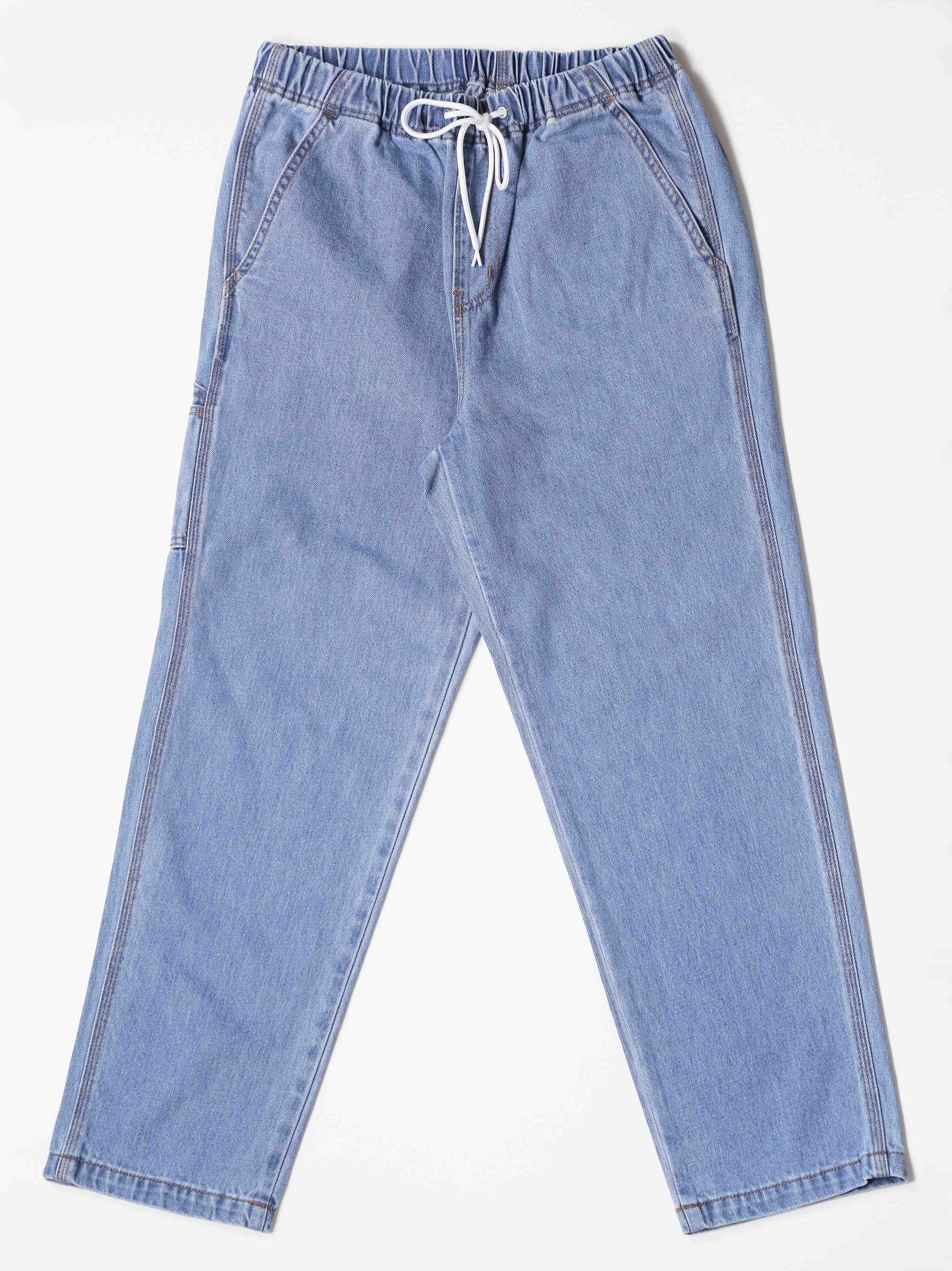 Utility Pants Denim Bleached Color Bobson Workers